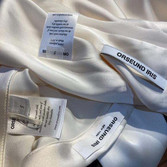 ORSEUND IRIS Ivory Satin Le Club Top + Mini Ballerina Skirt SET - Picture 8 of 8